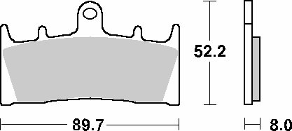 686HF SBS brakepads ceramic