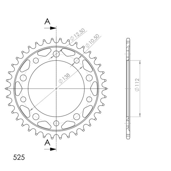 10613-38 Supersprox supersprox / jt rear sprocket 1304.38