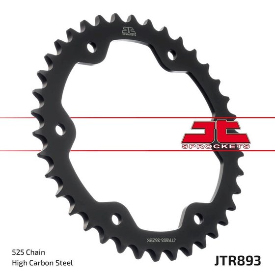 JTR893.38ZBK JT Sprockets rear sprocket