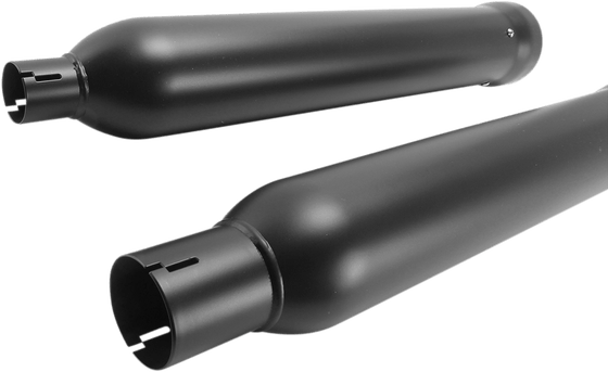 6109RB COBRA 4-1/2" round slip-on mufflers in raven black