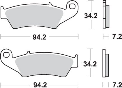 694SI SBS brakepads sintered offroad