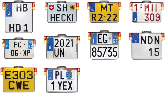 HBKZ2.0-MB-3TS-I HEINZ BIKES all-inn 2.0 black license plate with led light brake and rear