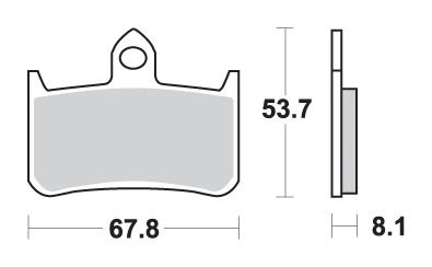 622HS SBS brakepads sintered