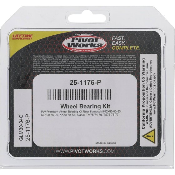 25-1176 All Balls wheel bearing kit rear