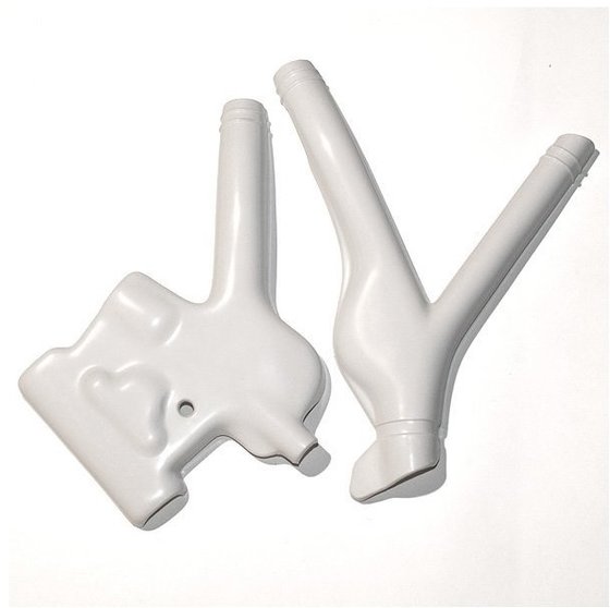 HO02685#041 UFO frame guards in white for honda xr600r