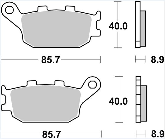 MCB634SH TRW sintered metal brake pads