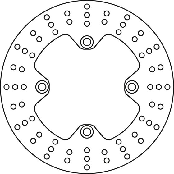 MST240 TRW fixed rear brake rotor - 240mm round