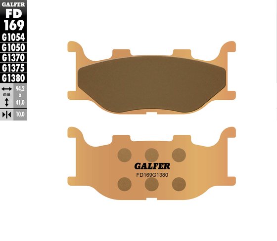 FD169G1380 GALFER scooter sinter brake pads for yamaha front