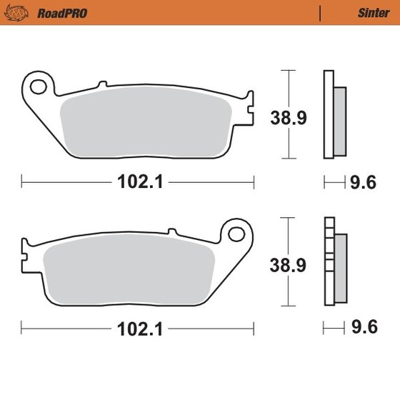 402602 MOTO-MASTER sintered rear brake pad