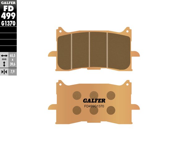 FD499G1370 GALFER street sinter brake pad