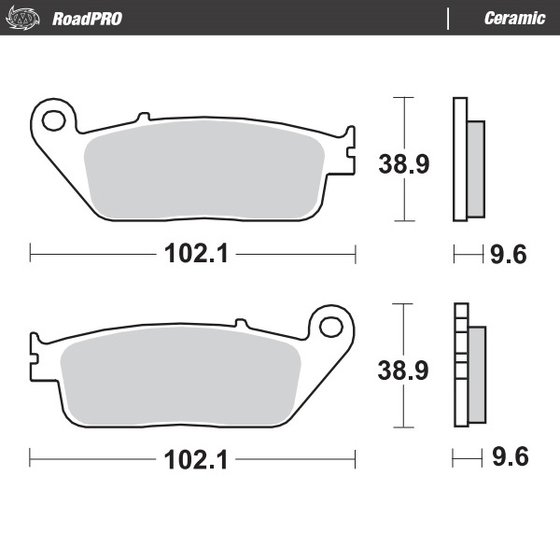 402604 MOTO-MASTER ceramic brake pad