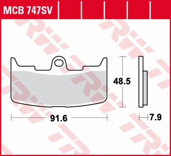 MCB747SV TRW sintered metal brake pads