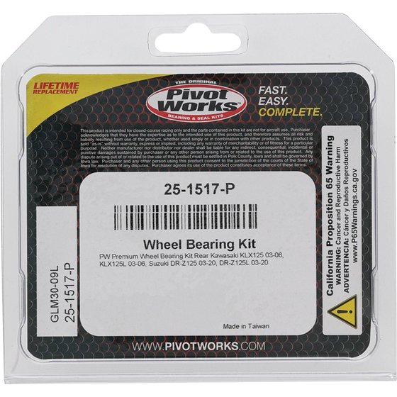 25-1517 All Balls wheel bearing kit rear