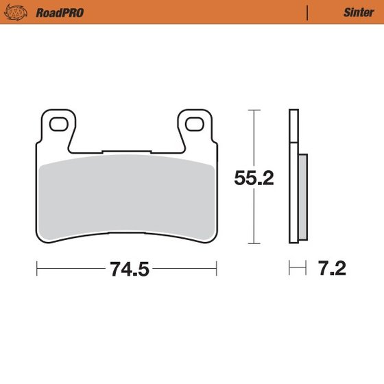 405001 MOTO-MASTER sintered front brake pad