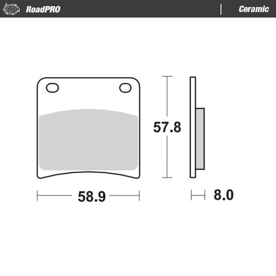 410704 MOTO-MASTER ceramic brake pad