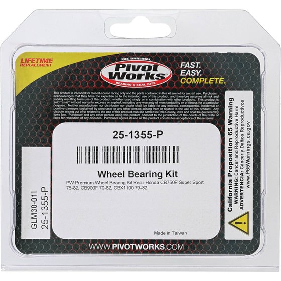 25-1355 All Balls wheel bearing kit rear