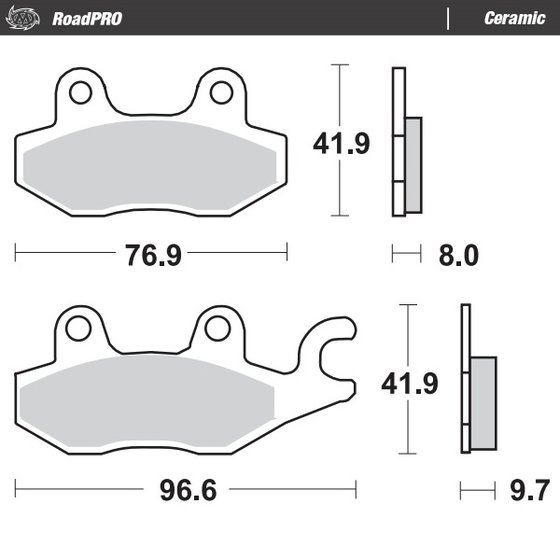 410204 MOTO-MASTER ceramic brake pad