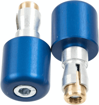 MCL200B TRW mini aluminum blue handlebar end cap