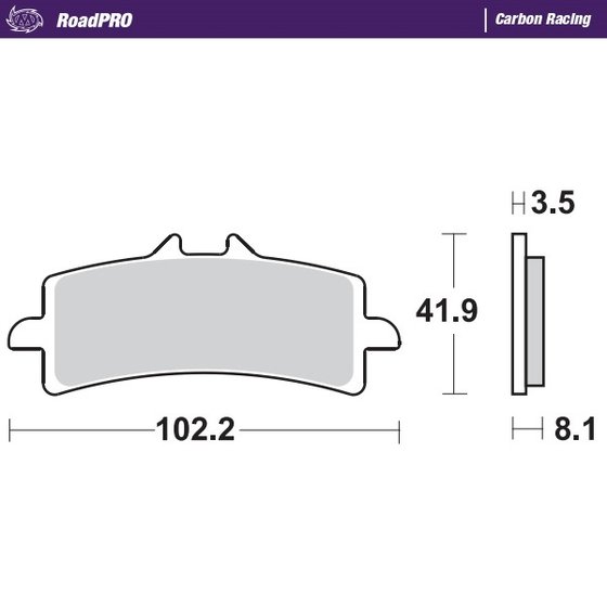 407006 MOTO-MASTER carbon racing brake pads