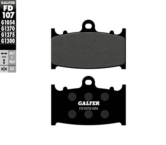 FD107G1054 GALFER semi-metal brake pad