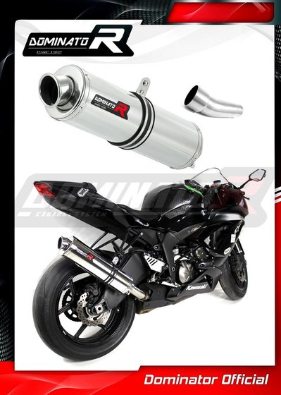 KA046DST-S Dominator exhaust silencer round