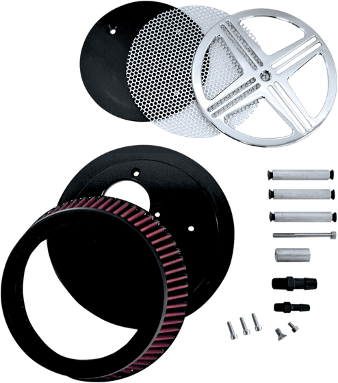 BA-2381-00 BARON big air chrome air cleaner kit