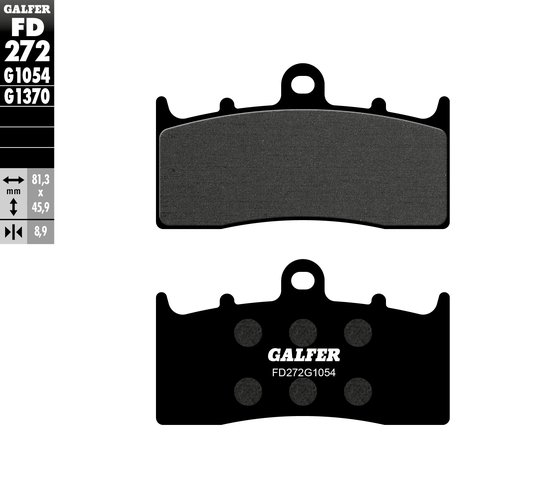 FD272G1054 GALFER semi-metal front brake pads