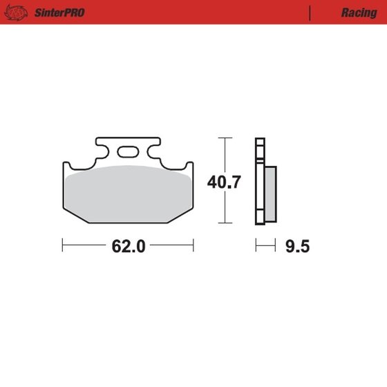 092811 MOTO-MASTER sintered metal racing brake pads