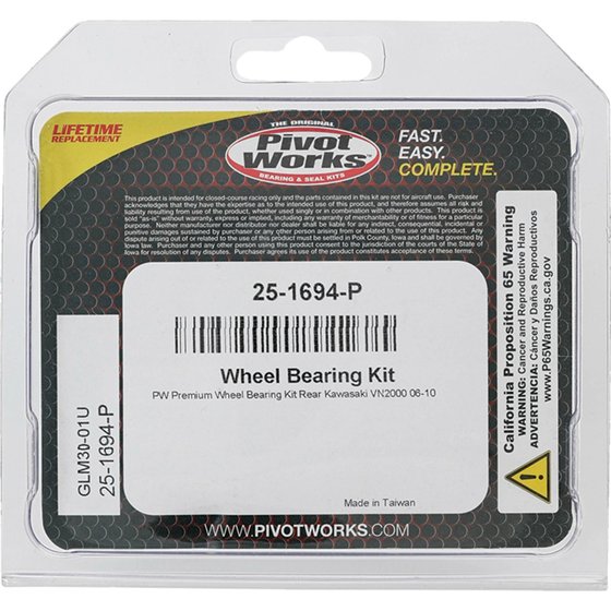 25-1694 All Balls wheel bearing kit rear