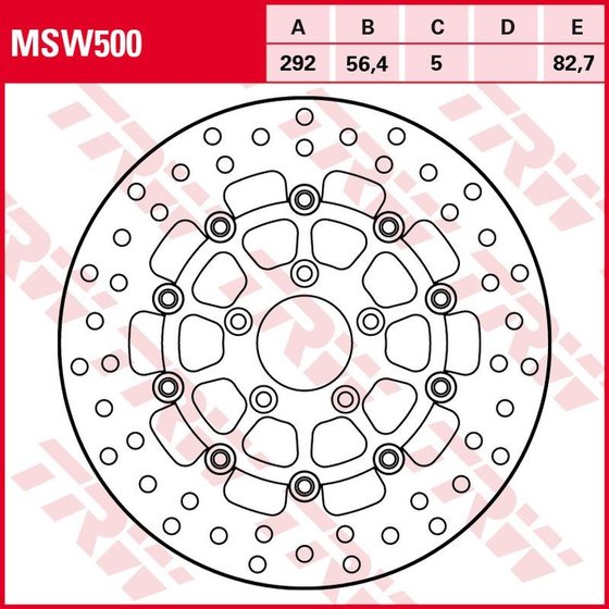 MSW500 TRW float round brake rotor