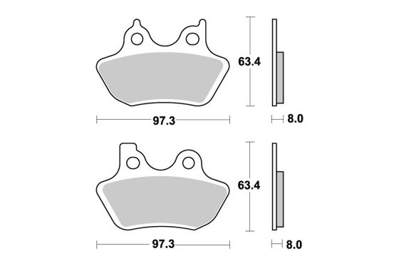 826H.HS SBS brakepads sintered