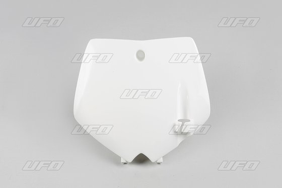 KT03071#047 UFO front number plate - white