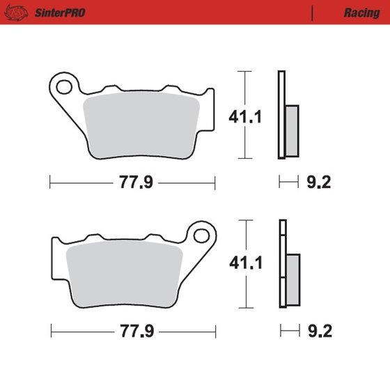 093211 MOTO-MASTER sintered metal racing brake pads