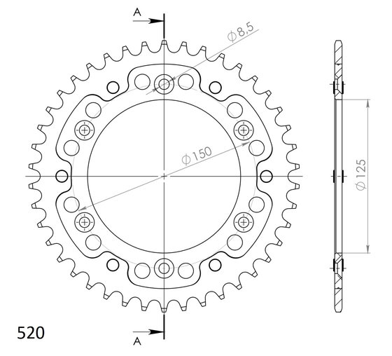 RST-990 Supersprox stealth rear sprocket