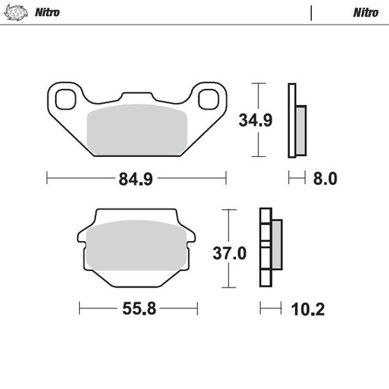 091321 MOTO-MASTER nitro atv brake pad