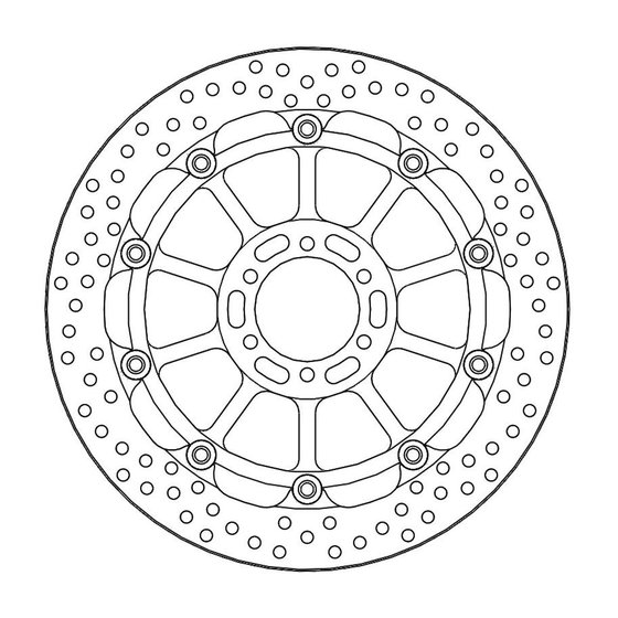 113155 MOTO-MASTER halo racing brake disc