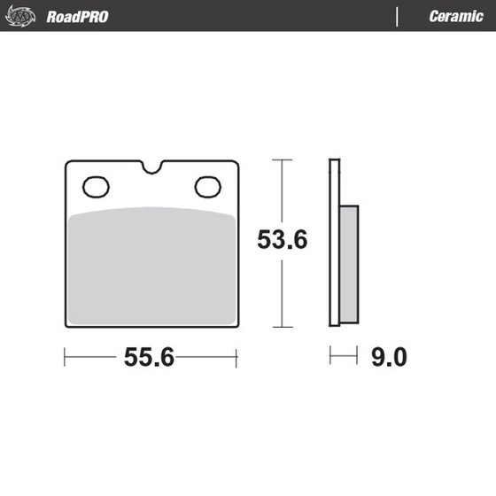 401604 MOTO-MASTER ceramic brake pad