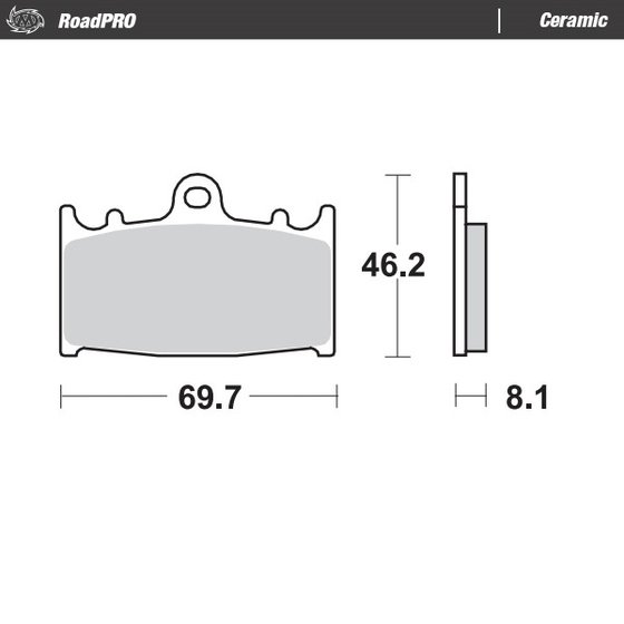 402704 MOTO-MASTER ceramic brake pad