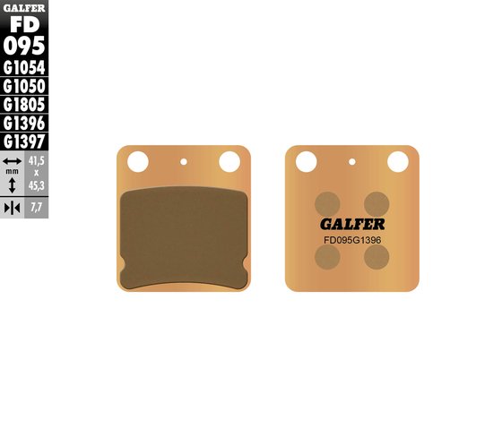 FD095G1396 GALFER street sinter brake pad