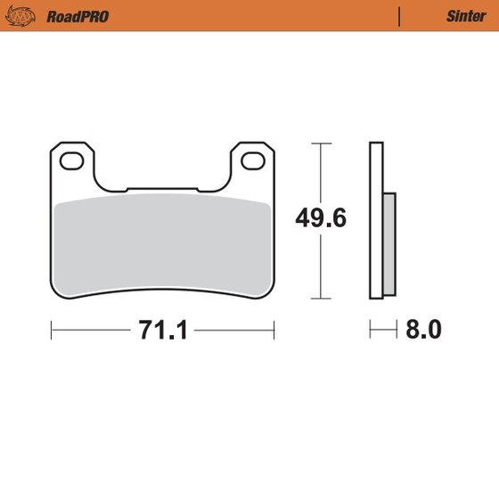 406301 MOTO-MASTER sintered front brake pad