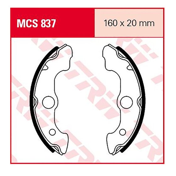 MCS837 TRW standard brake shoes