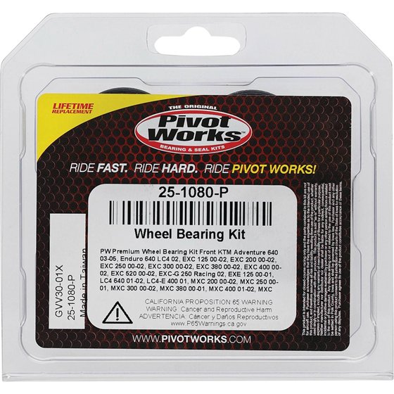 25-1080 All Balls wheel bearing kit front