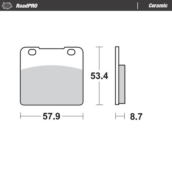 408304 MOTO-MASTER ceramic brake pad