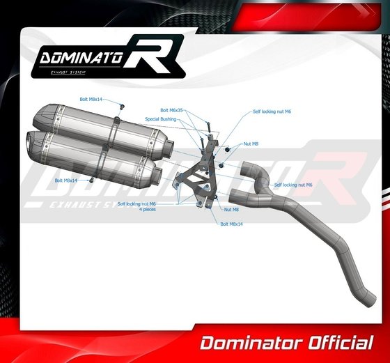 DU020DF-S Dominator exhaust silencer hp1