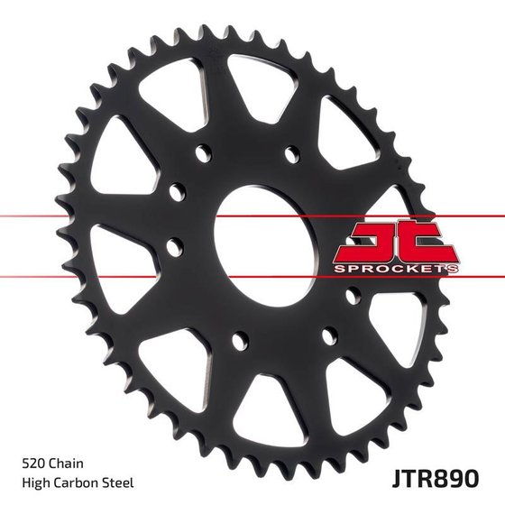 JTR890.42ZBK JT Sprockets rear replacement sprocket - 42 teeth, 520 pitch, black