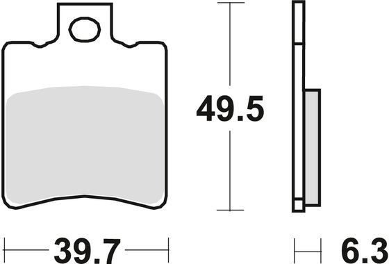 MCB674 TRW allround organic standard brake pad