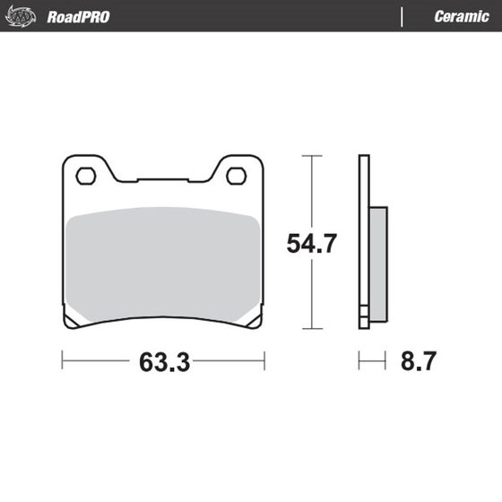 401804 MOTO-MASTER ceramic brake pad