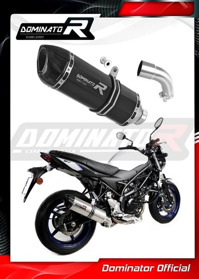 SU090DFBL-S Dominator exhaust silencer muffler hp1 black