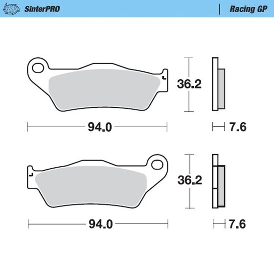 M093012 MOTO-MASTER brake pads