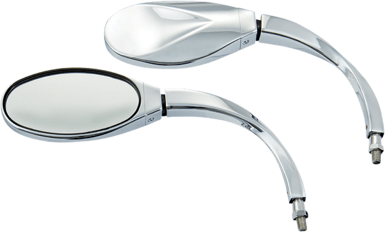 28-102 SHOW CHROME tall cruiser mirror